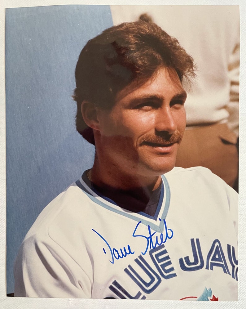 Dave Stieb Signed Autographed Glossy 8x10 Photo Poster painting Toronto Blue Jays - COA Matching Holograms