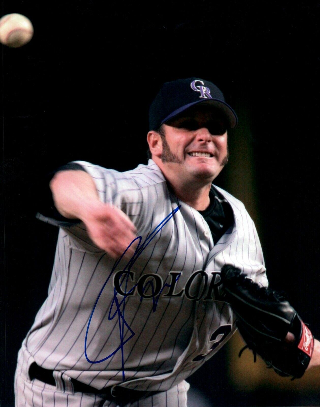 Colorado Rockies Josh Fogg 8x10 Baseball Photo Poster painting (JSA ALOA) Florida Gators