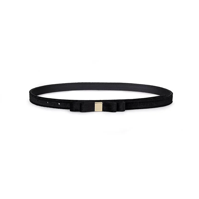New fashion belt with suede bow