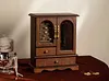 Vintage Solid Wood Jewelry Storage Box