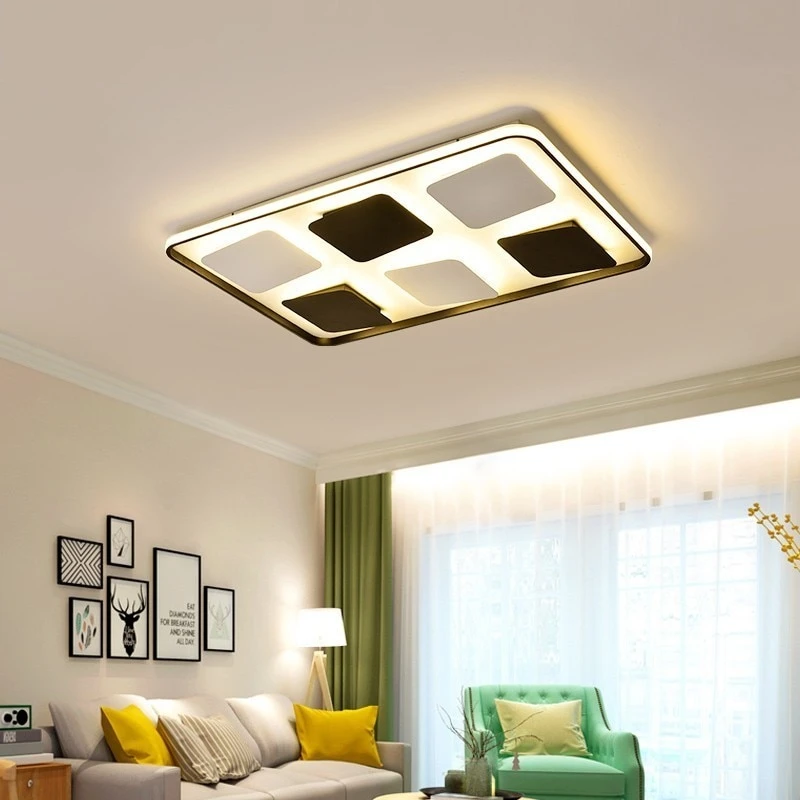 Modern Acrylic Ceiling Lights For Bedroom Support  Remote Control Led Surface Mount Lamps For 15-30 Square Meters