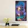 Diamond Painting -Full Round Drill Sailboat(70*40 CM)