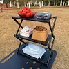 3 Tier Camping Storage Rack Heavy Duty Camping Shelf Rack for Outdoor Activities