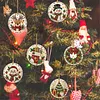6pcs/set DIY Diamond Special Shape Pearl Art Hanging Wooden Christmas Tree Ornament Kit
