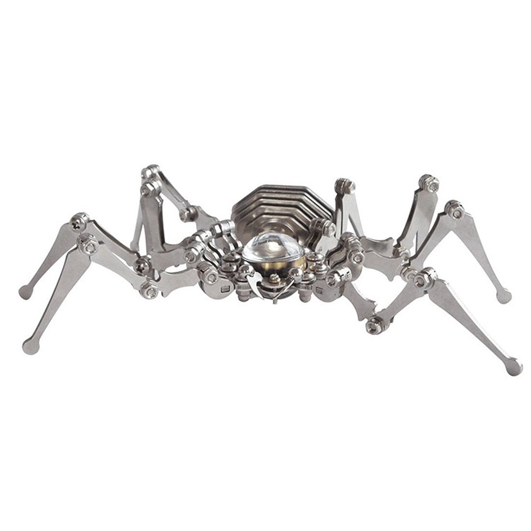 3D Stainless Steel Assembled Spider Clock Model Handmade Crafts,okpuzzle,3dpuzzle,puzzle shop,puzzle store