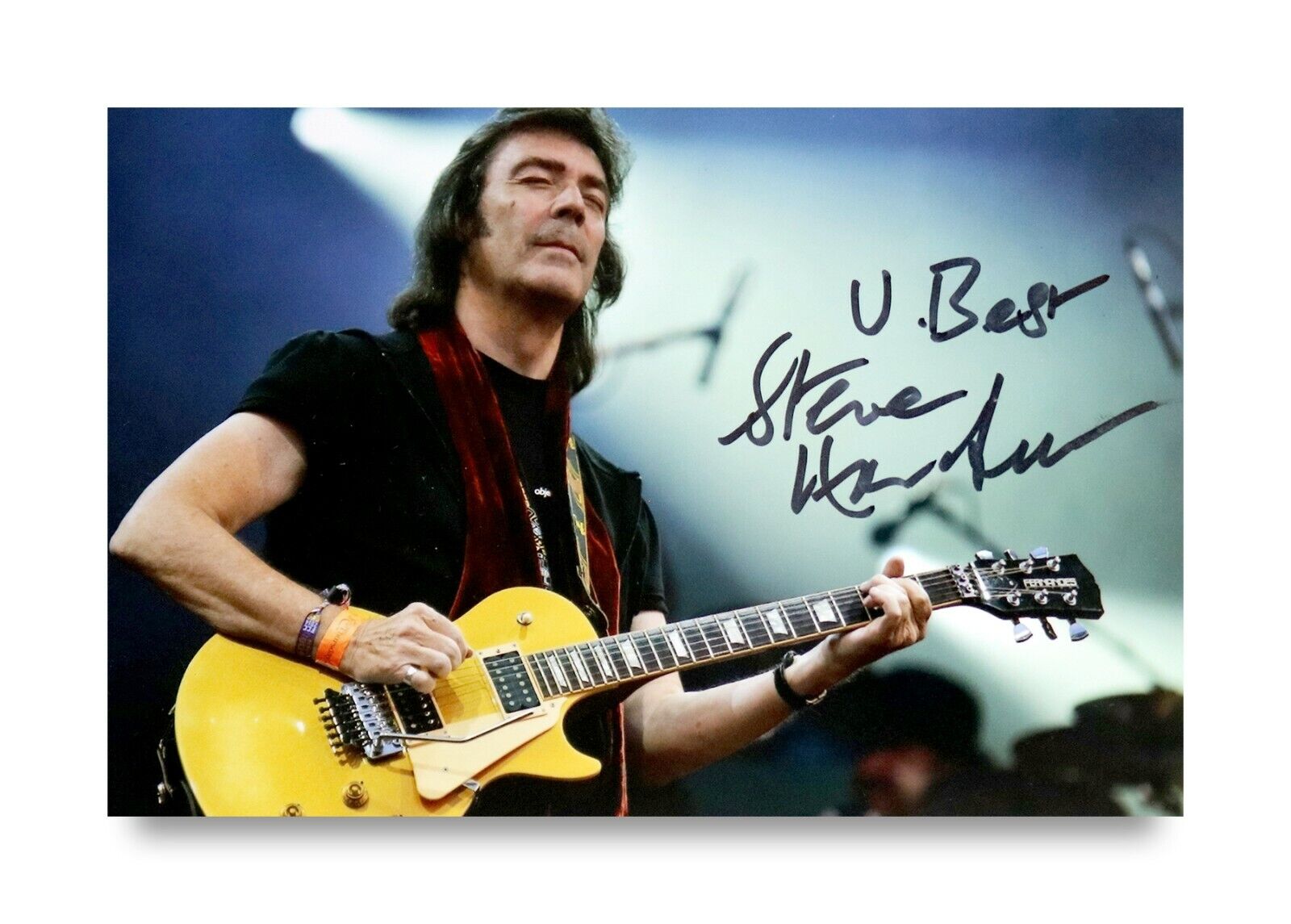 Steve Hackett Signed 6x4 Photo Poster painting Lead Guitarist Genesis Rock Band Autograph + COA