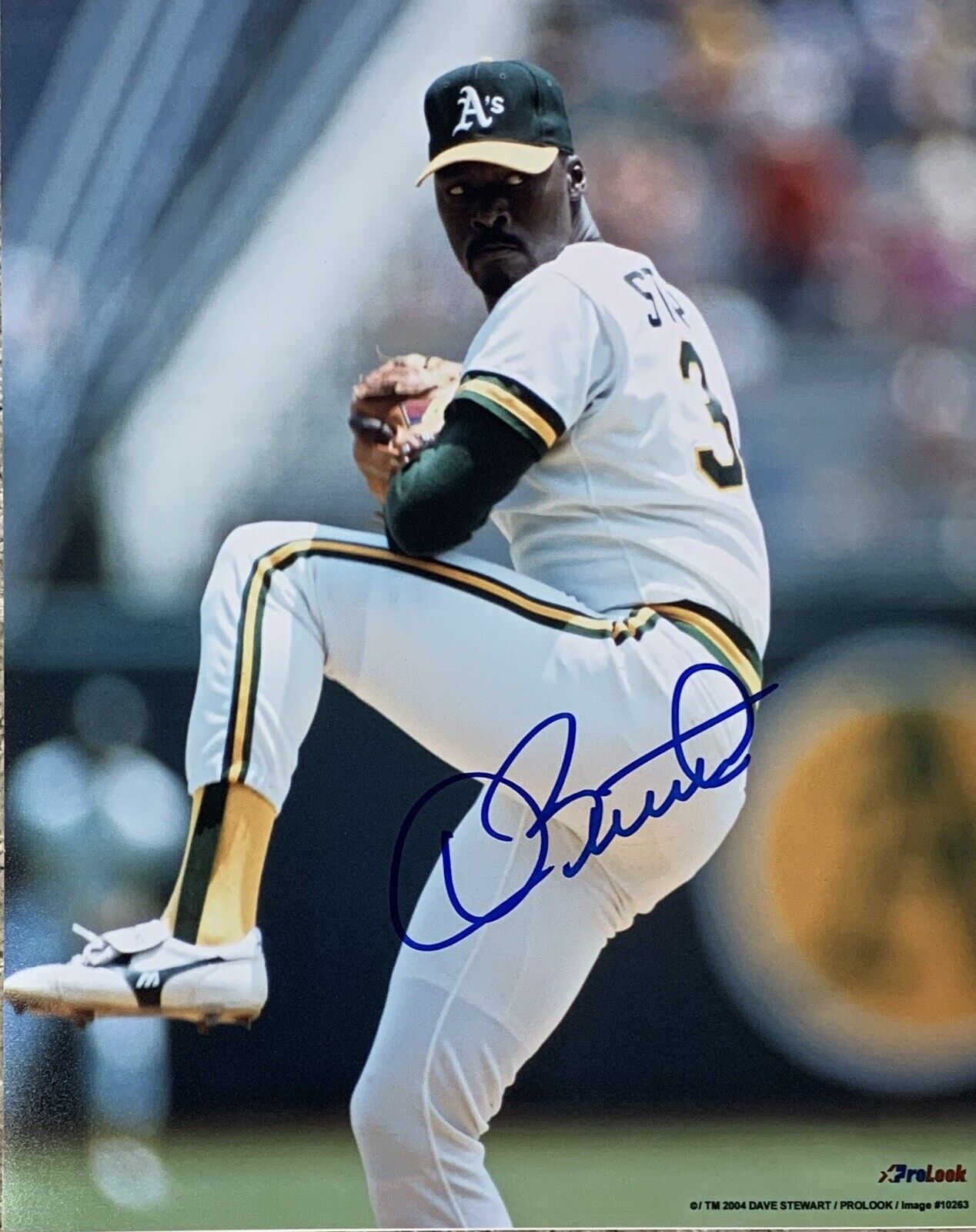 Dave Stewart Oakland A’s Pitcher Autographed 8x10 Pose 2