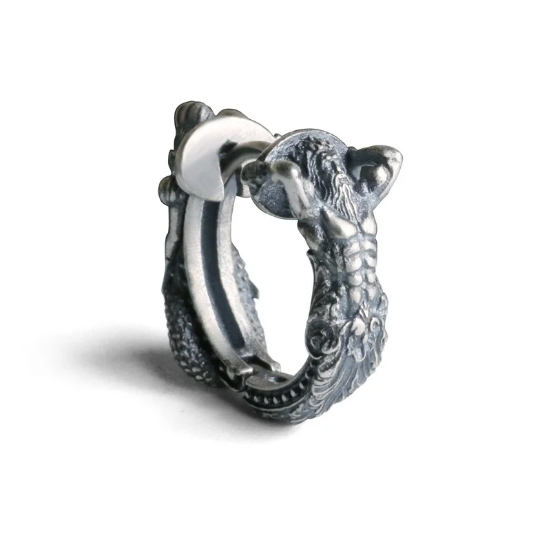 SMAWELL Men's 925 sterling Silver Stud earrings