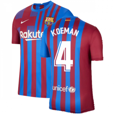 Maillot FC Barcelone Ronald Koeman 4 Domicile 2021/22