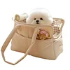 Dog Carrier for Small Dogs Rabbit cat with Large Pockets, Holds Up to 6lbs, Cotton Bag, Dog Carrier Soft Sided, Collapsible Travel Puppy Carrier
