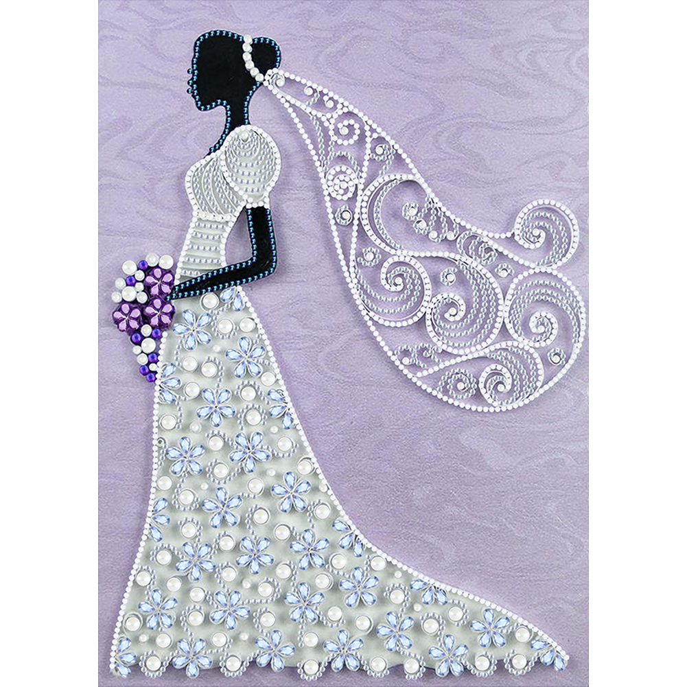 

Quilling Paper Dress Ladies - Special Shaped Diamond Painting - 30*40CM, 501 Original