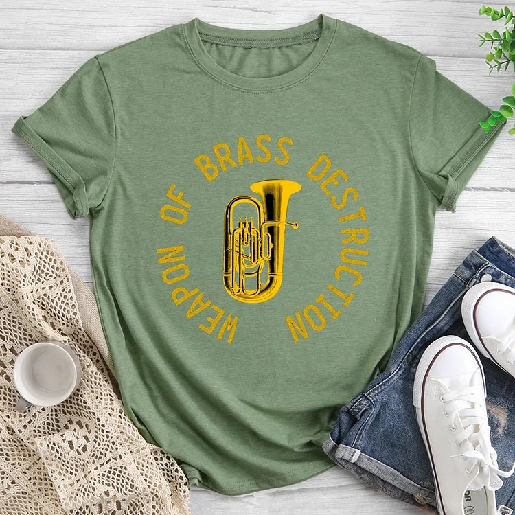 Weapon Of Brass Round Neck T-shirt