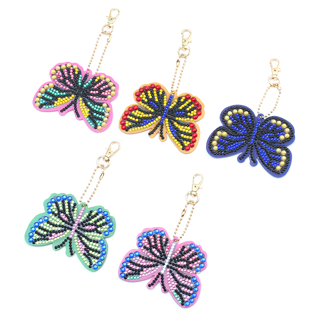 

5pcs Butterfly - 5D DIY Craft Keychain, 501 Original