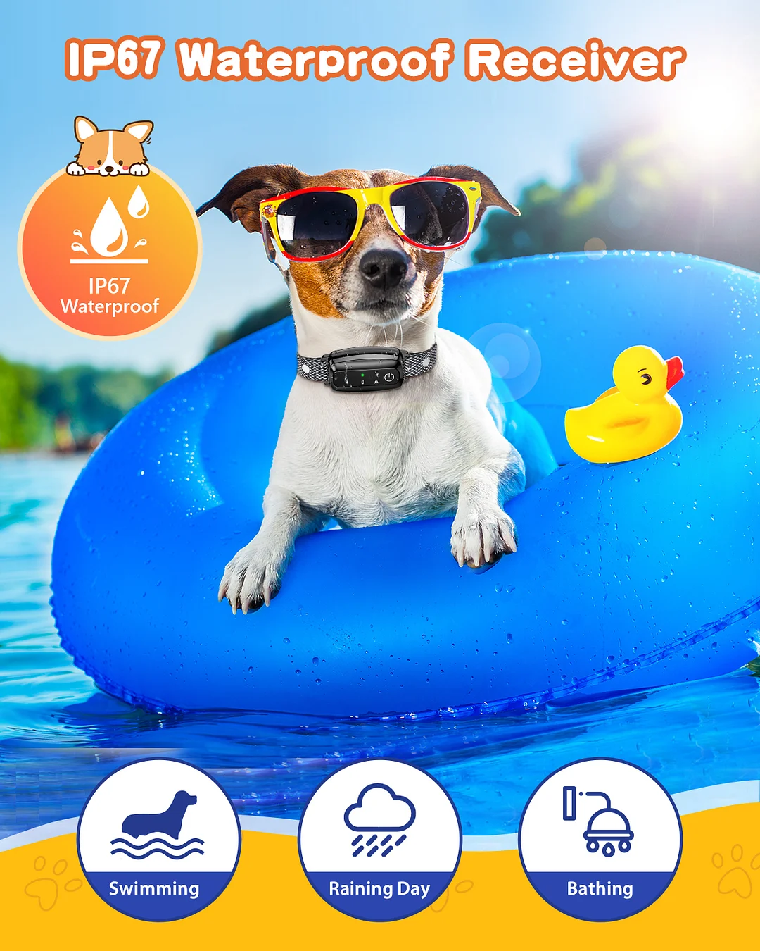 BEBANG 2-in-1 Dog Shock Collar & Dog Bark Collar