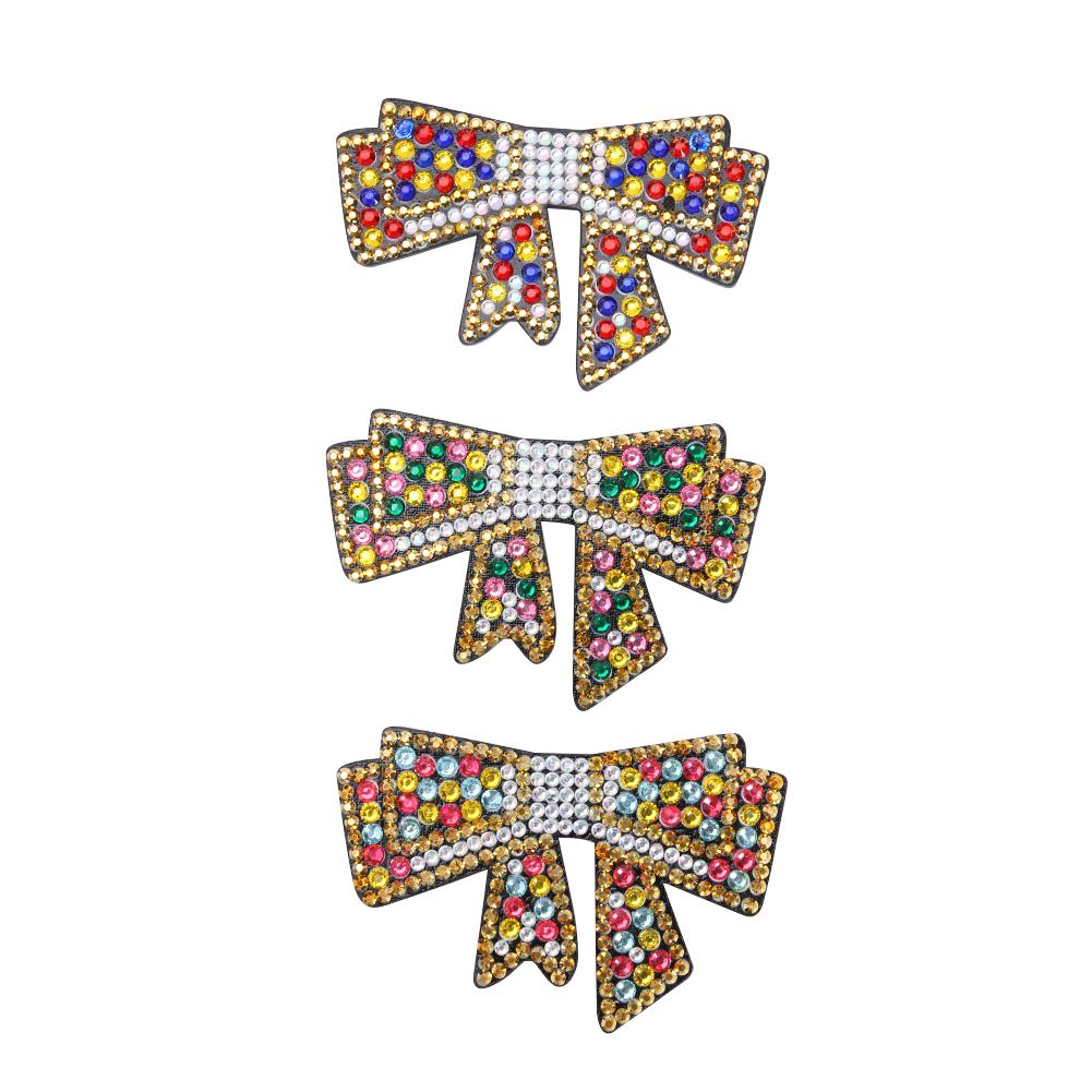 

3pcs Bowknot-DIY Creative Diamond Hairpin, 501 Original