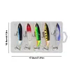 5pcs Fishing Lures Whopper Popper Artificial Bait with Rotating Tail Crankbait