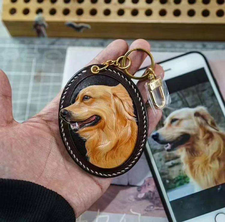 Welsh Corgi Handmade Leather Dog/Animal Bag Charm