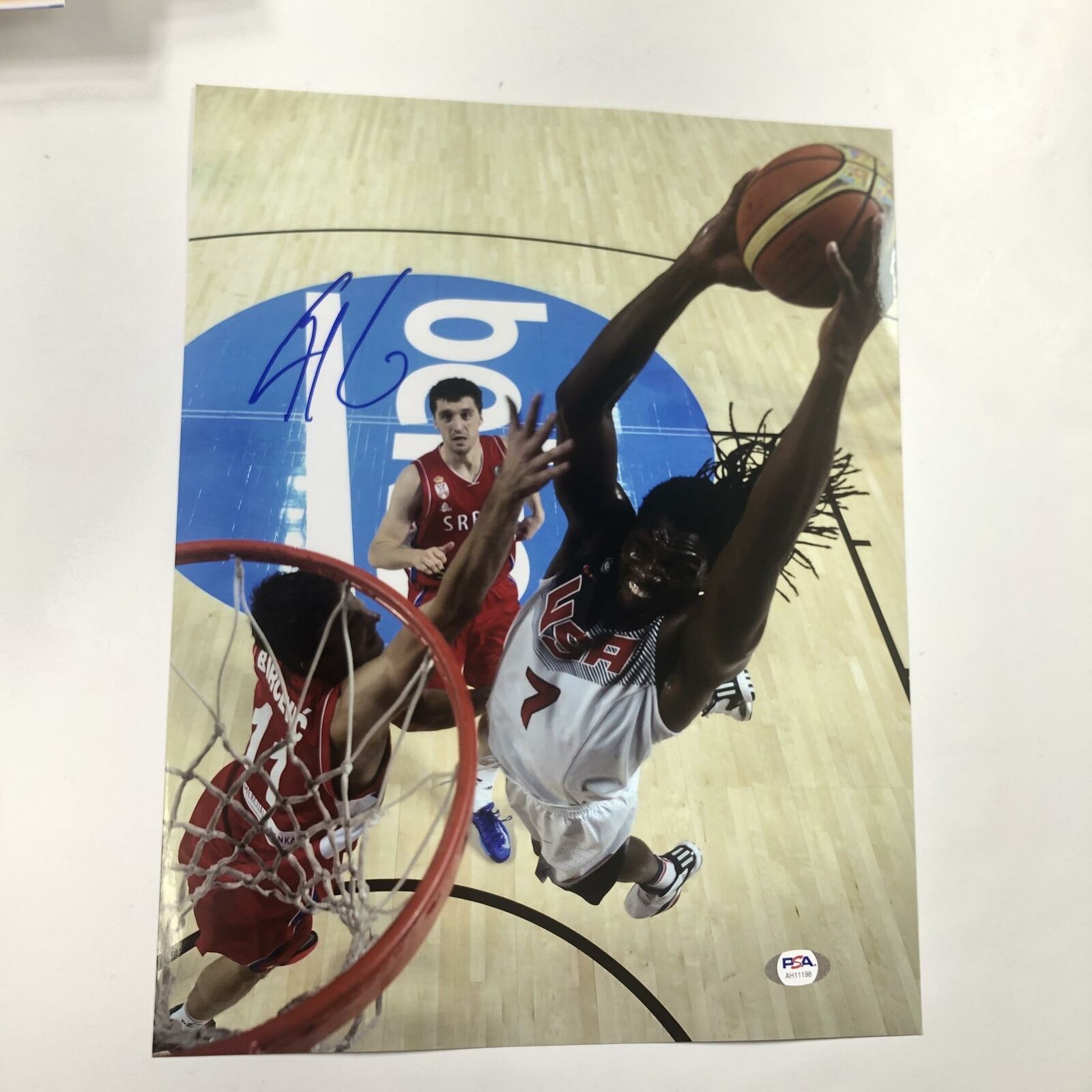 Kenneth Faried signed 11x14 Photo Poster painting PSA/DNA Denver Nuggets USA Basketball Autograp