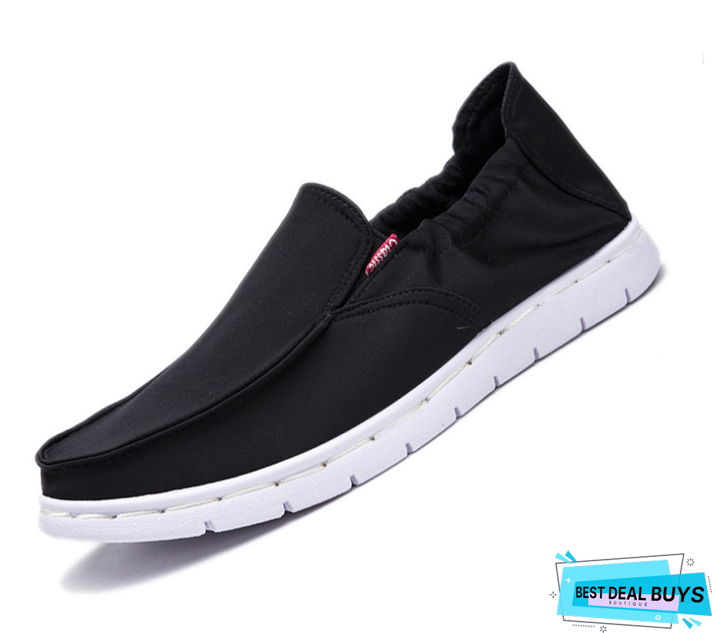 New Men's Shoes Casual Canvas Breathable Board Shoes