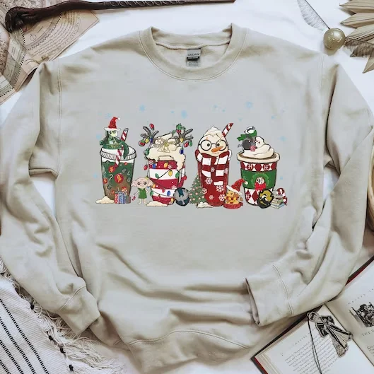 HP Christmas SLYTHER IN Coffee Sweatshirt