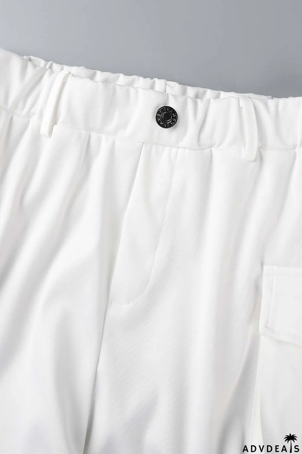 Khaki Casual Solid Basic O Neck Four Piece Set (With Sleeves)