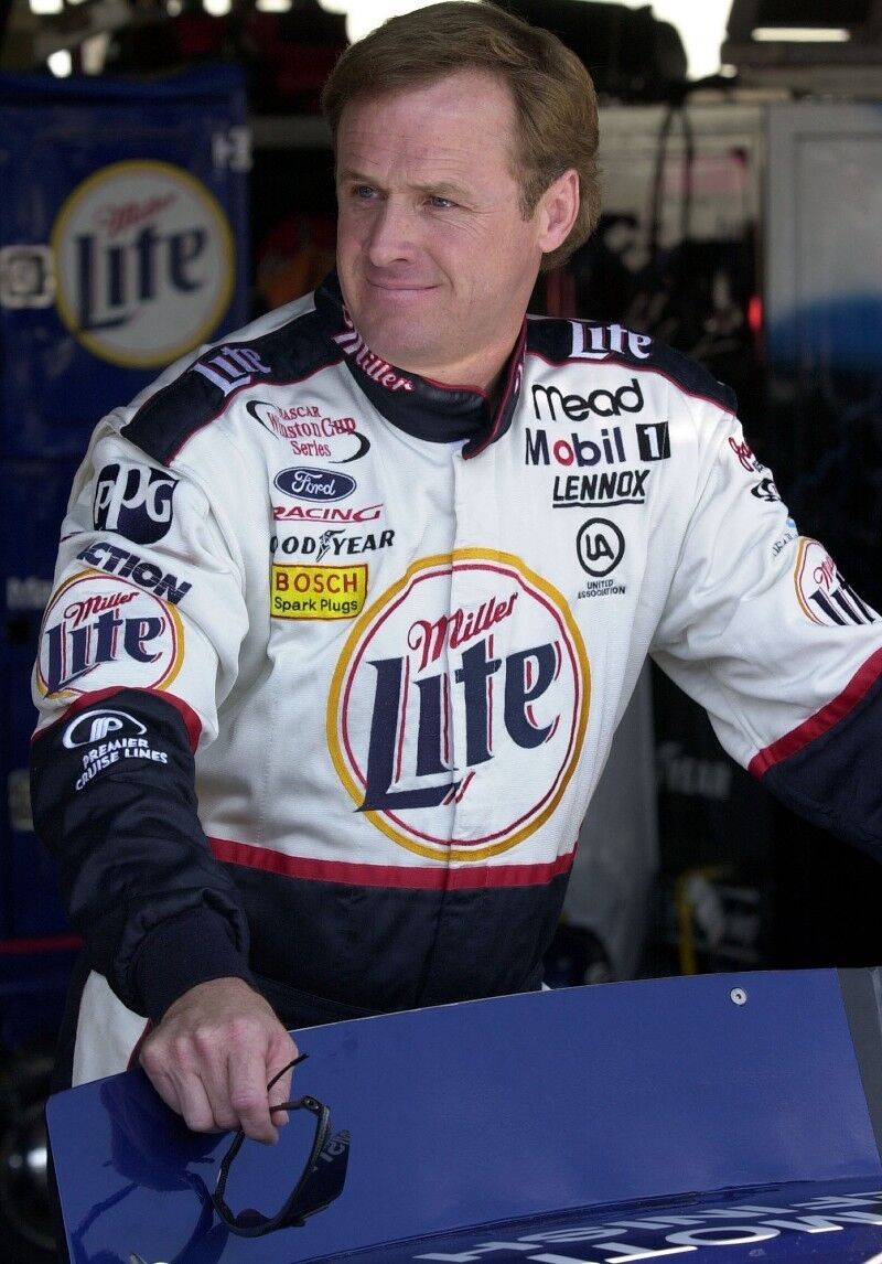 RUSTY WALLACE Miller Lite NASCAR Glossy 8 x 10 Photo Poster painting Poster