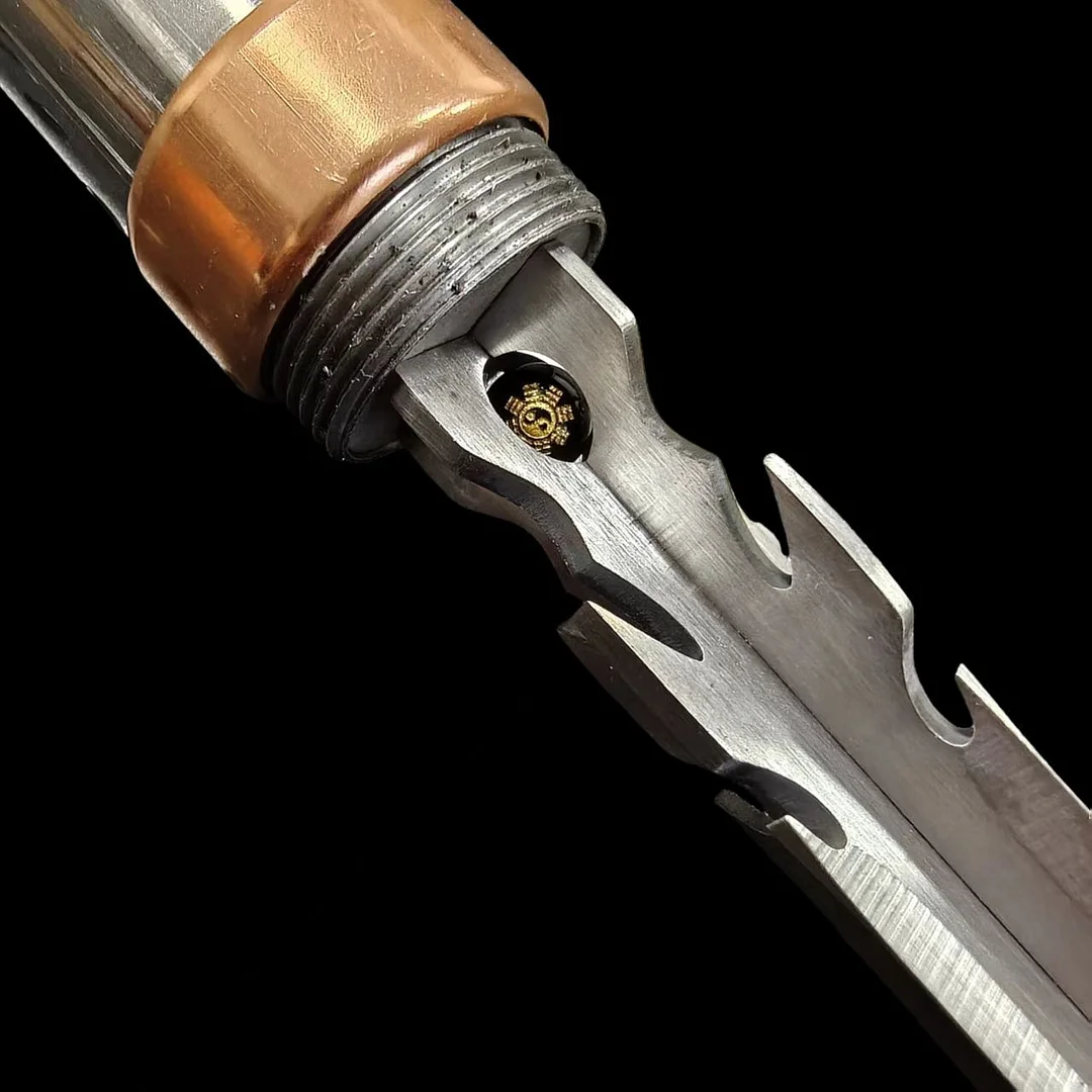 The quenched fine steel rod can be reversely connected to the sword, handicraft ornaments collection