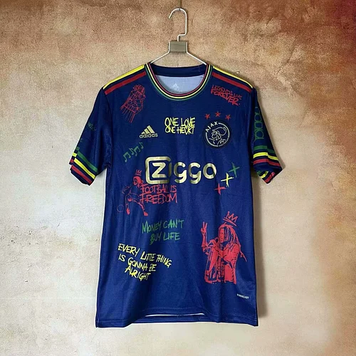 2025/2026 Ajax Graffiti version Navy blue Football Shirt 1:1 Thai Quality
