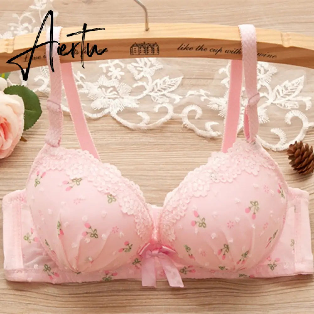 Aiertu Bras for teenagers training bra for kids Cute bow and comfortable Underwear for girls Made of cotton Aiertu
