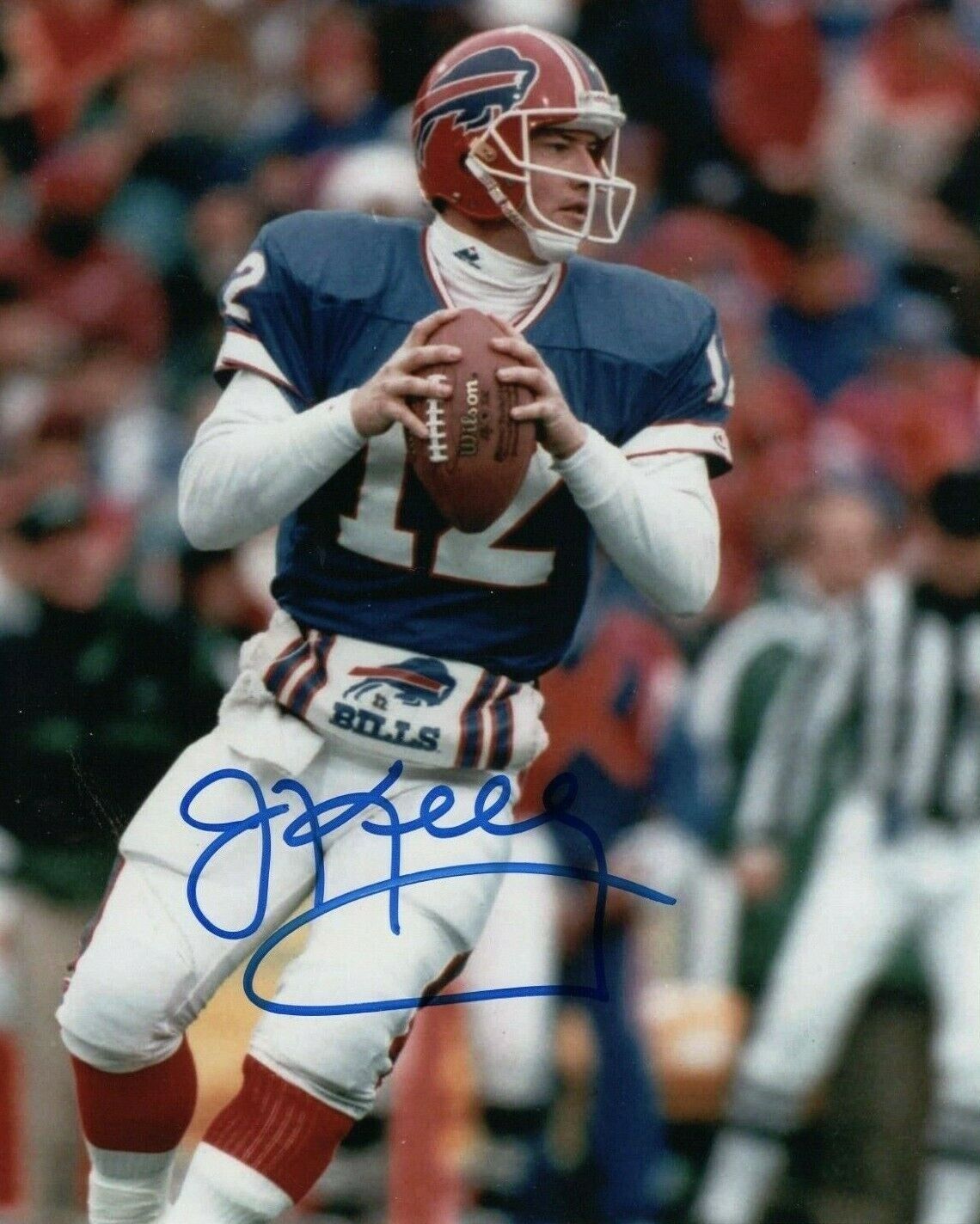 Jim Kelly Autographed Signed 8x10 Photo Poster painting ( HOF Bills ) REPRINT