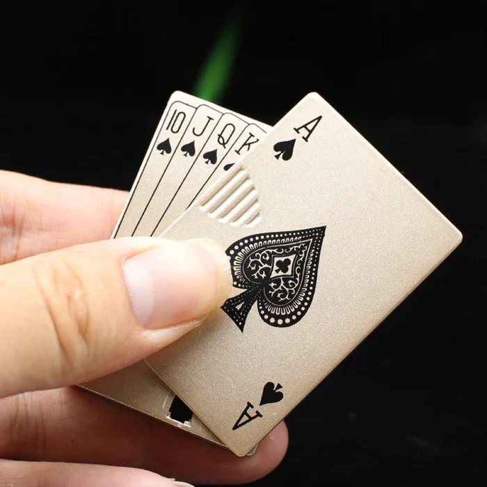 Lucky Green Gold Poker Lighter