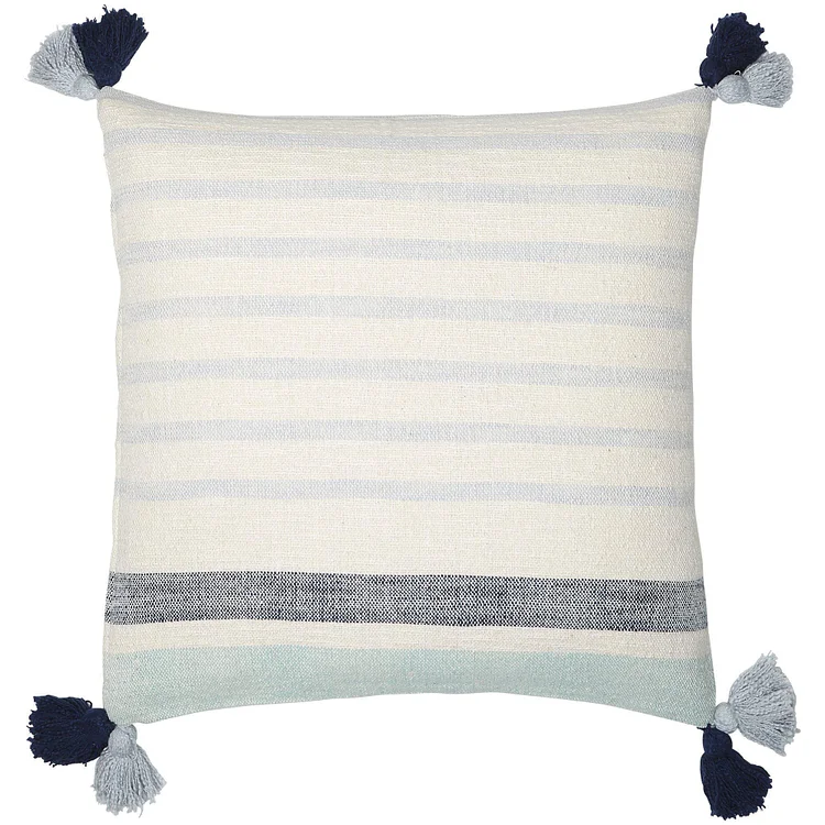Brighton Hand Woven Striped Floor 65x65cm Cushion Cover
