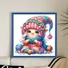 Gnome Knitting A Sweater-11CT Stamped Cross Stitch 45*45cm/17.72*17.72in