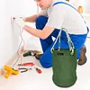 Canvas Tool Bucket Bag with Plastic Bottom Aerial Work Tool Bag for Electrician