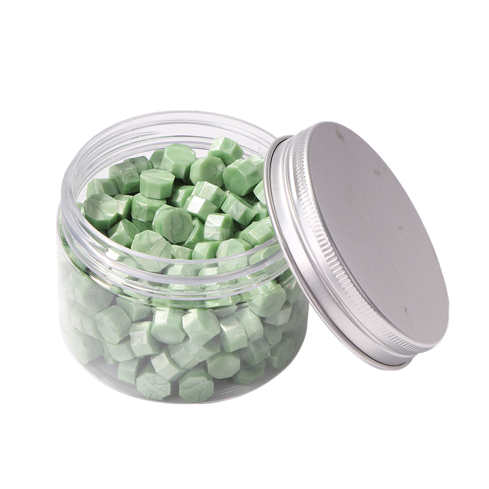 

200pcs Octagonal Wax Seal Beads Verdant - Wax Seal Stamp, 501 Original