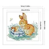 Bunny-14CT Stamped Cross Stitch 32*29cm/12.6*11.42in tapestrymarket