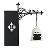 Ghost Bookshelf Lantern Hidden Metal Clip Warm Amber Light USB Rechargeable
