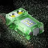 COB+SMD LED Outdoor Mini Flashlight Rotatable Power Display Hat Clip Work Light