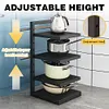 Heavy Duty Pan Organizer 4 Layer Pan Organizer Rack for Dutch Oven Cast-iron Pan