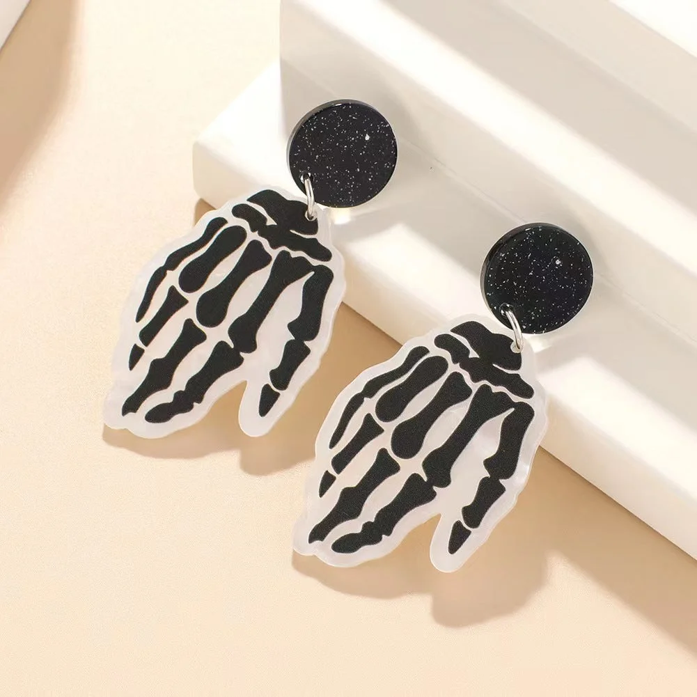 1 Pair Earrings For Women's Halloween Street Gift Acrylic Alloy Drop Fashion