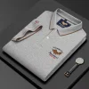 Cotton casual lapel polo shirt