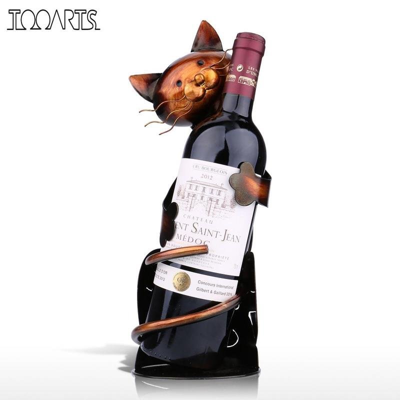 Cat Hug Wine Bottle