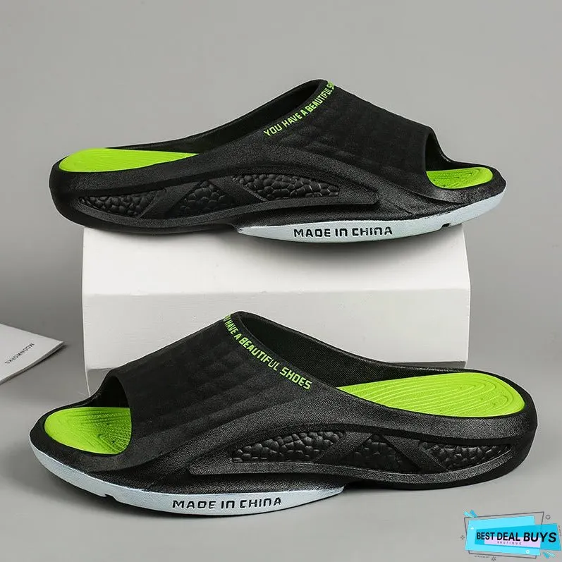 Men's Popcorn Summer Wear Home Soft Flip Flops