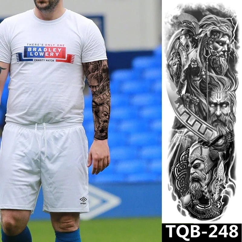 1Sheet Extra Large Temporary Tattoos Full Arm and Eagle ArmTattoo Sleeves for Men Women