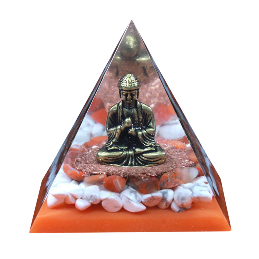 

6cm Natural Orgonite Pyramid Chakra, 501 Original