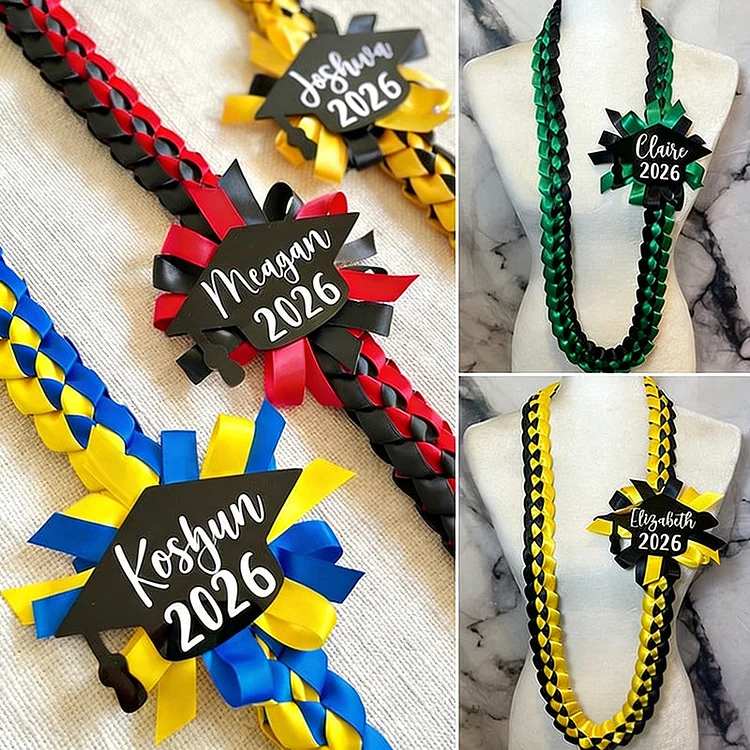 Graduation Lei Custom Class of 2026 Graduation class Promotion Graduation Party Decor Gift for College High School Graduation Party Accessories