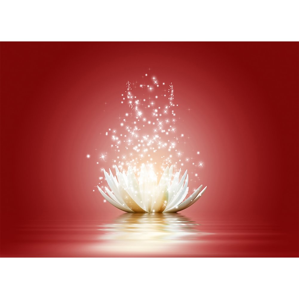 Lotus Flower - Full Round - Diamond Painting