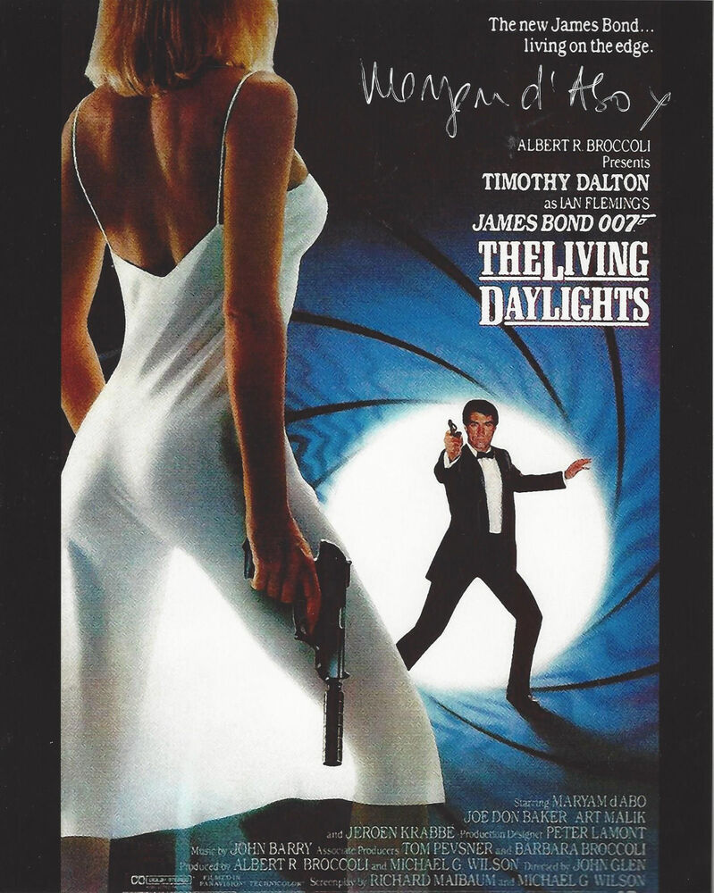 James Bond The Living Daylights BOND GIRL autographed great 8x10 Photo Poster painting Bonus pic