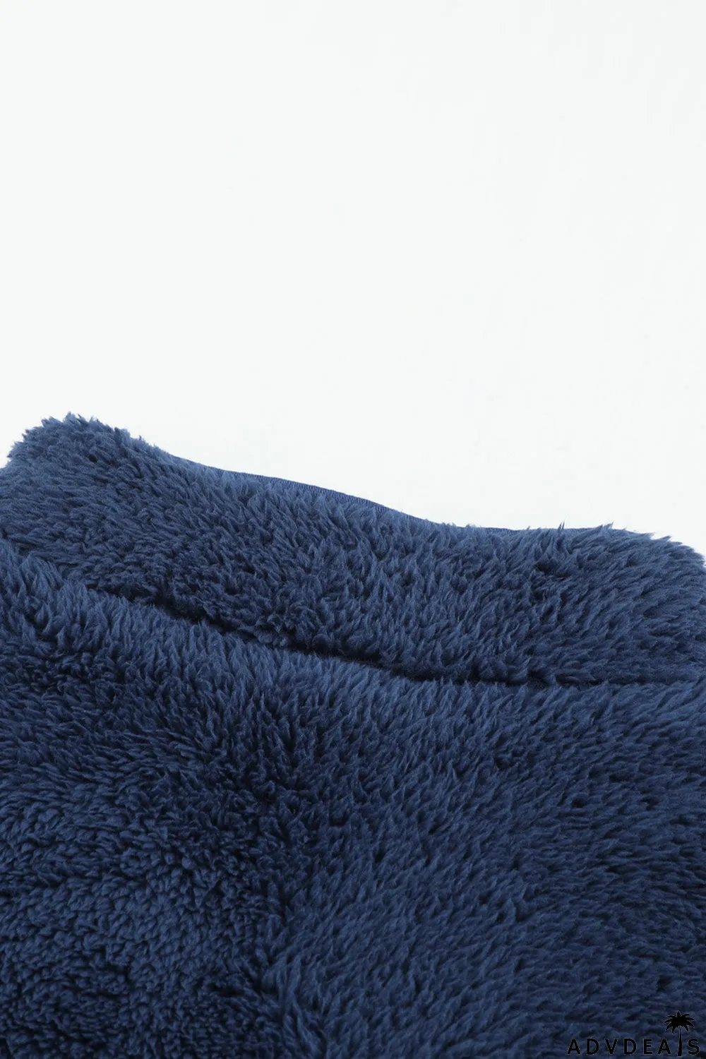 Zip Up Sherpa Coat With Pocket