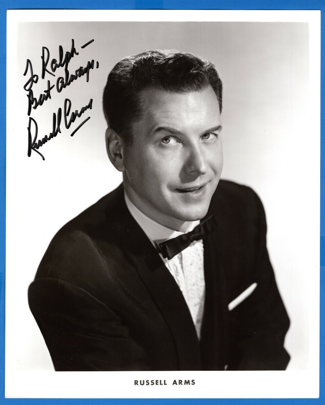 Russell Arms Actor Singer Hand Signed Autograph 8x10 Photo Poster painting